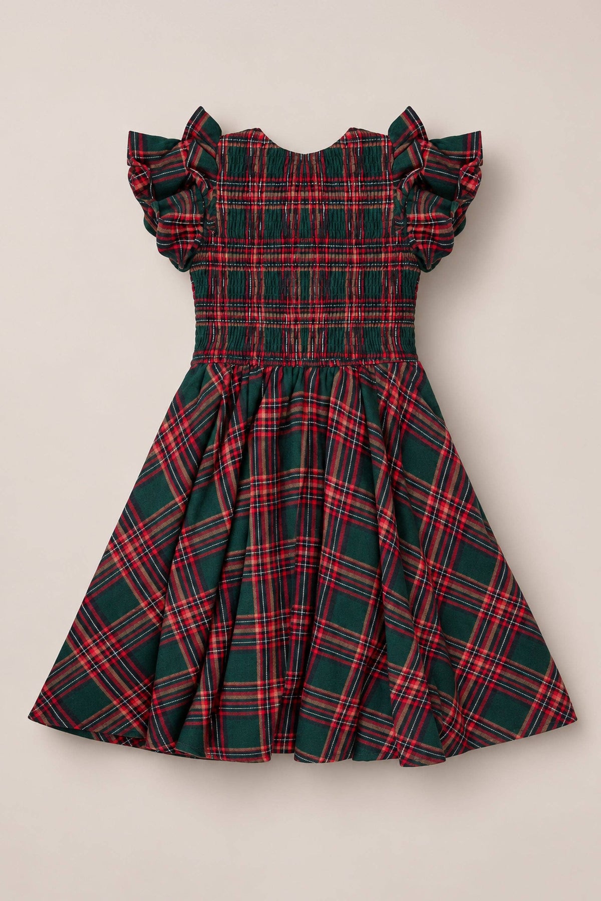 Mini Hattie Dress | Evergreen Plaid