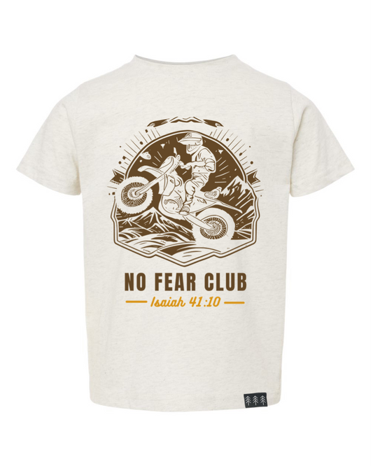 Motorcycle No Fear Club | Natural Heather Tee