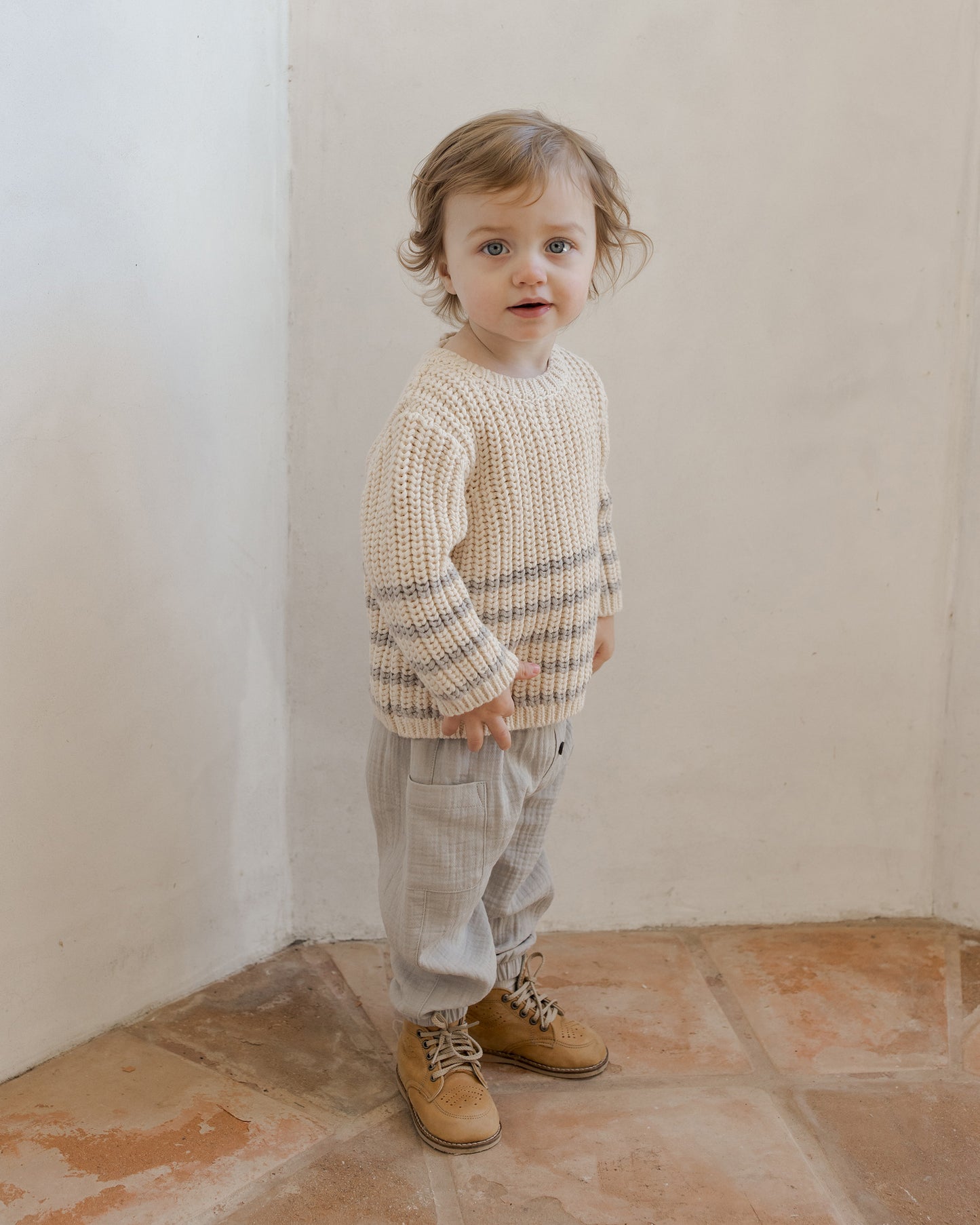 Rex Sweater | Fog Stripe