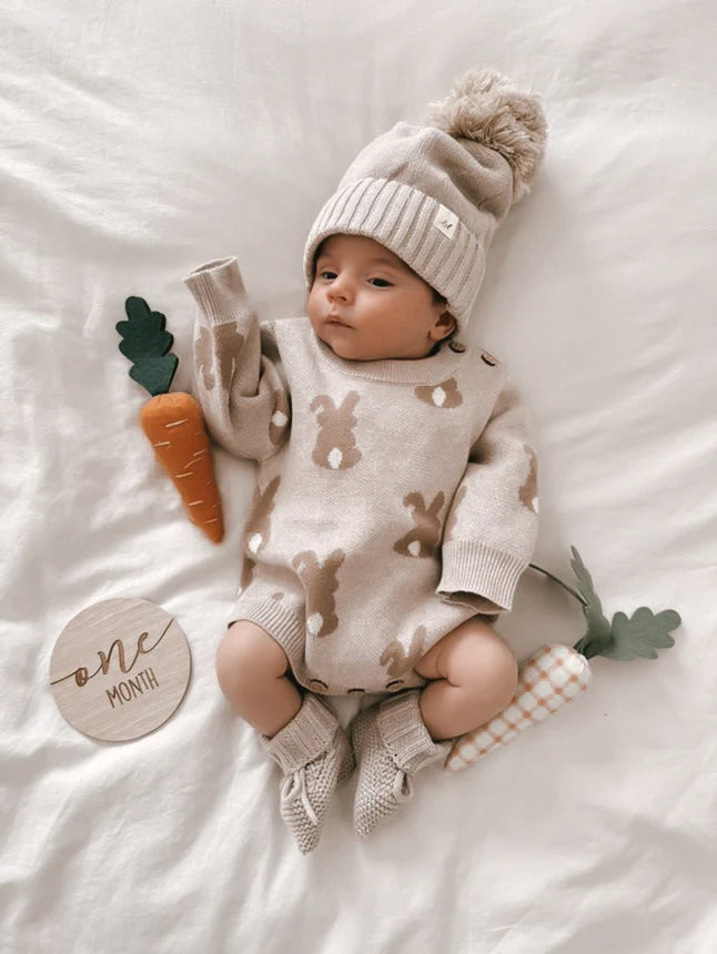 Bunny Jacquard Romper