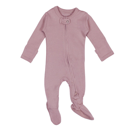 Lavender Footed Sleeper | 2-Way Zipper