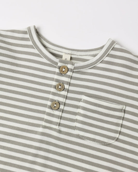 Long Sleeve Pocket Jumpsuit | Laurel Stripe