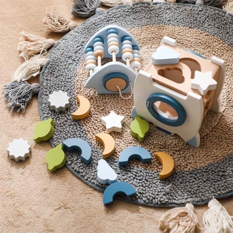 Galactic Glory Starship - Kids' Wood Toy