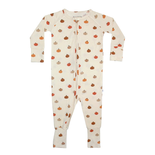 Bamboo Sleeper w/ Fold-Over Feet | Pumpkins