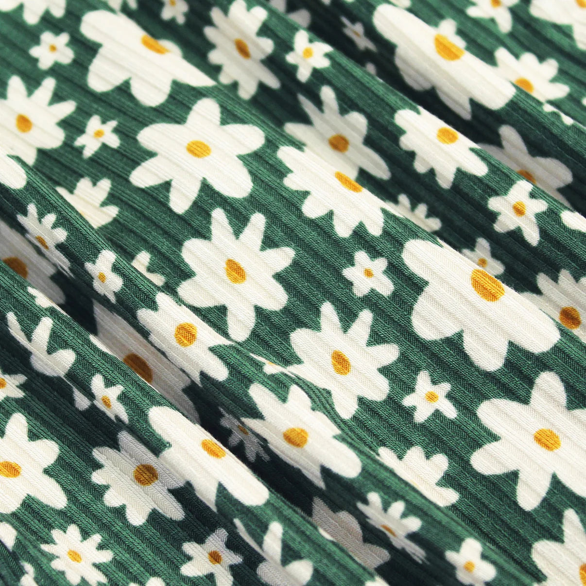 Green Floral | Bamboo Plush Blanket