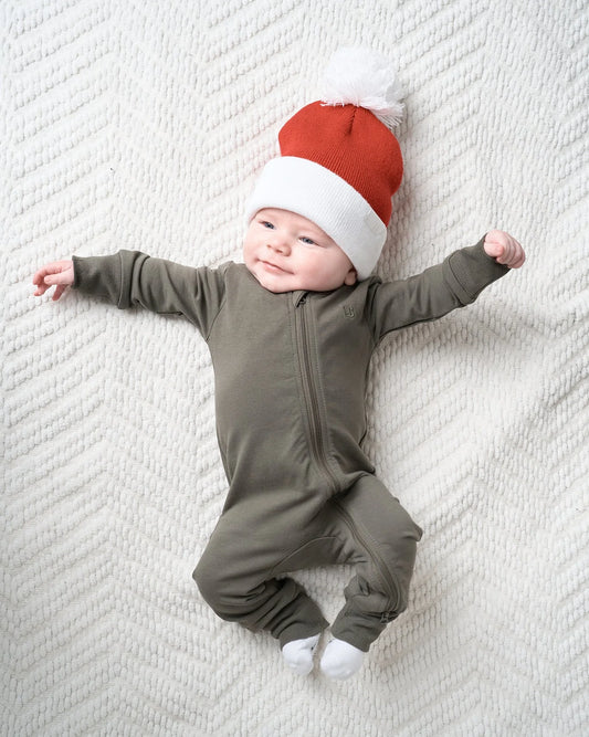 2-Way Zip Romper | Hunter