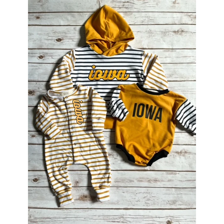 Oversized Romper || Iowa Stripe