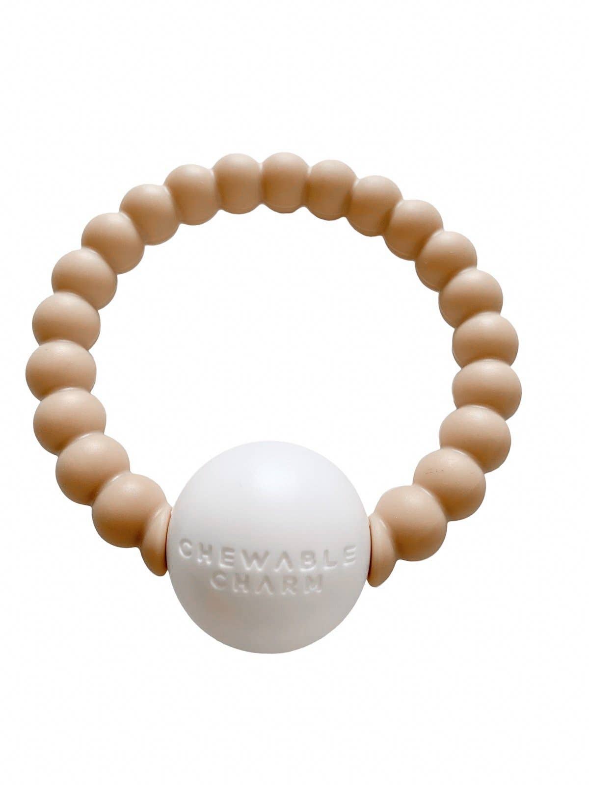 Teether Toy Rattle - Nude
