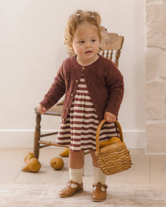 Knit Cardigan | Black Cherry