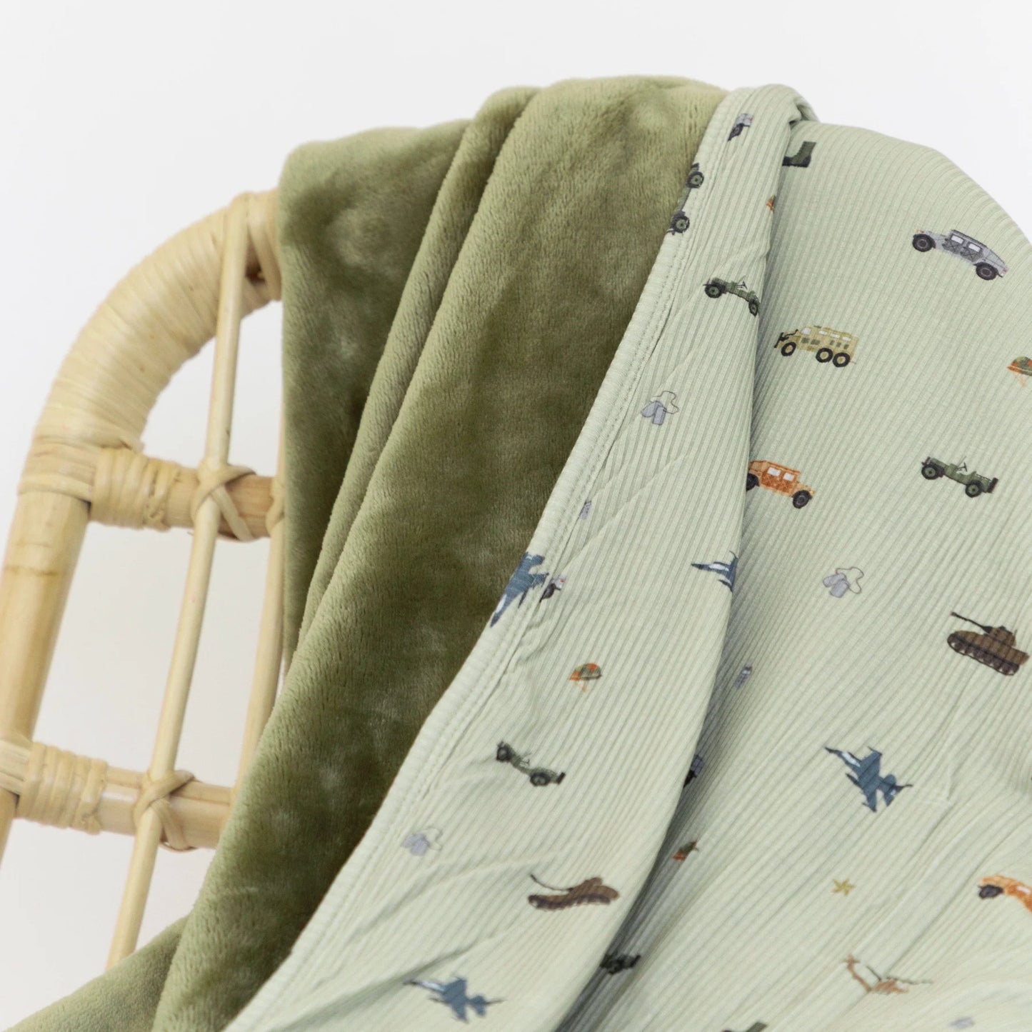 Military (Small Ribbed) | Bamboo Plush Blanket