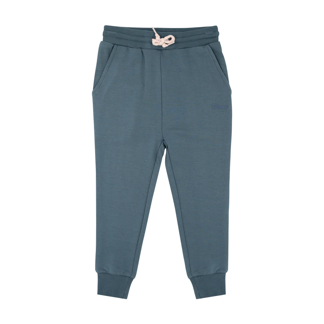 Bamboo French Terry Joggers | Dark Steel Blue