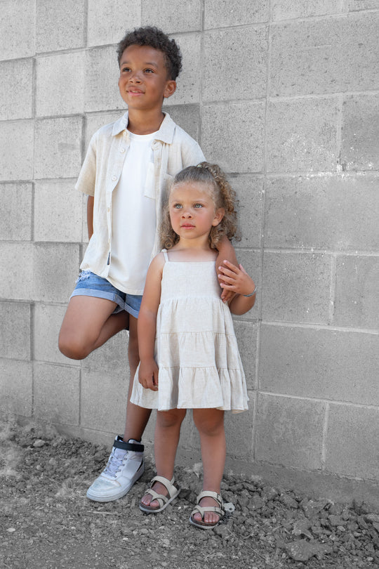 Linen Button Up | Sand