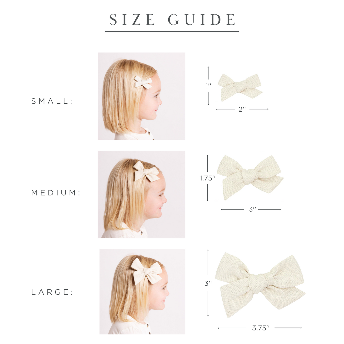 Sage Linen Bow | Hair Clip