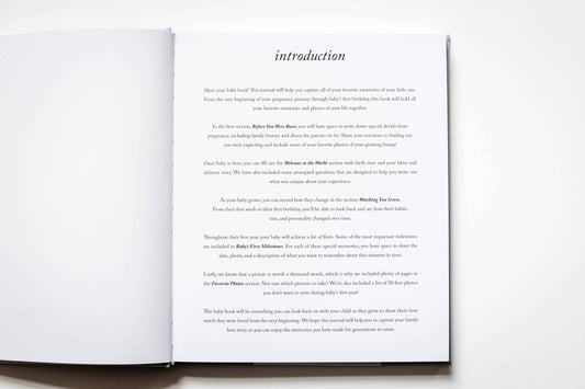 Baby's First Year Memory Book & Photo Album | Sage Green