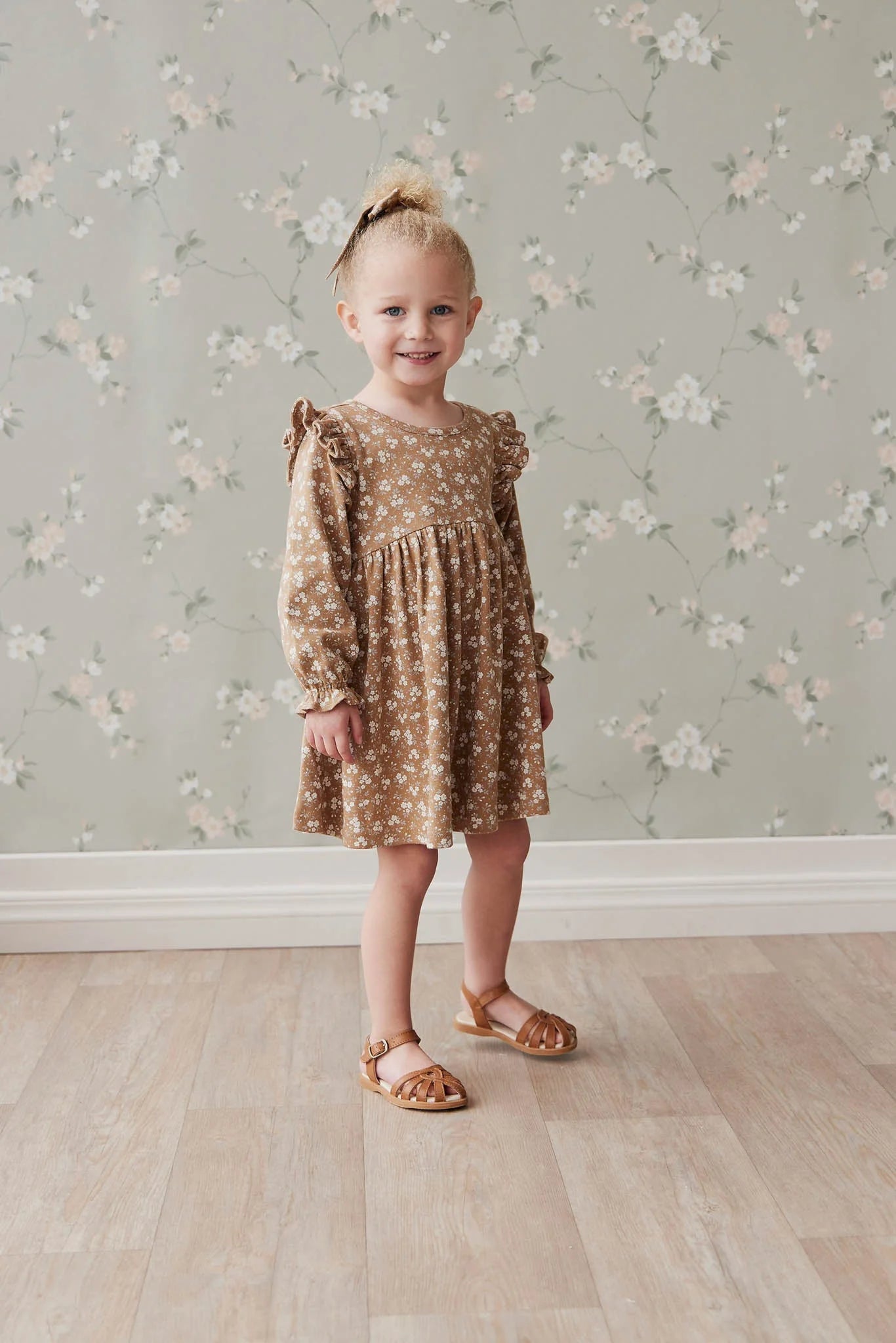 Organic Cotton Frankie Dress | Rosalie Field Caramel