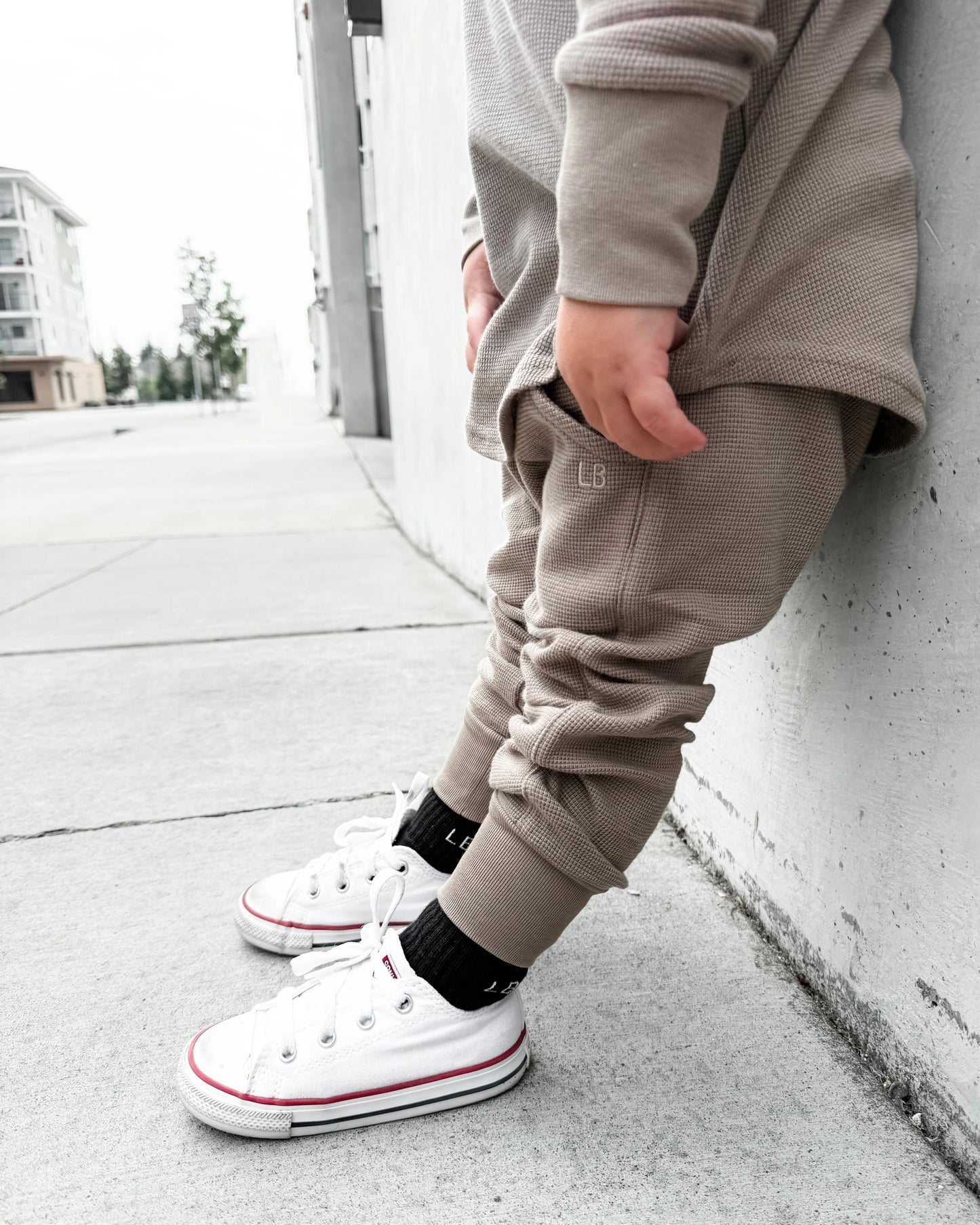 Waffle Joggers | Mushroom