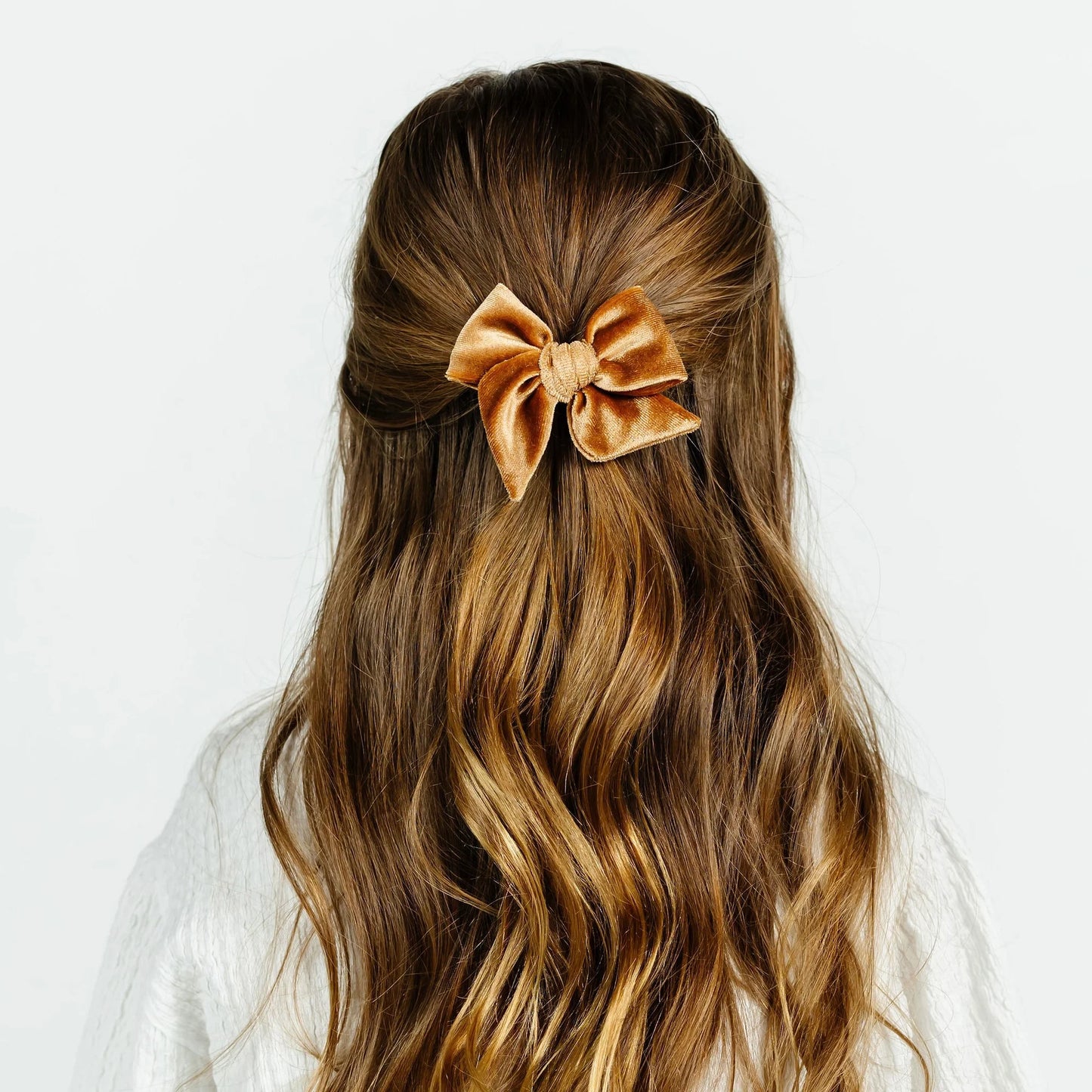 Velvet Bow Hair Clip 3-Pack | Rose