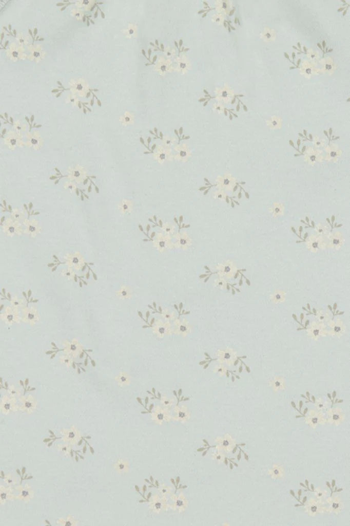 Organic Cotton Samantha Dress | Rose Floral Smoke