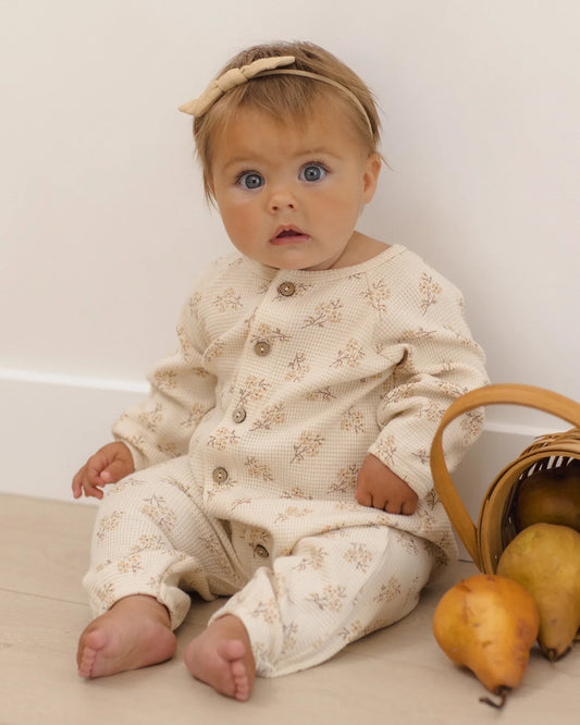 Waffle Long Sleeve Jumpsuit | Meadow