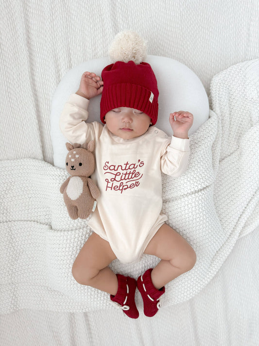Booties | Holly Red (0-3M)