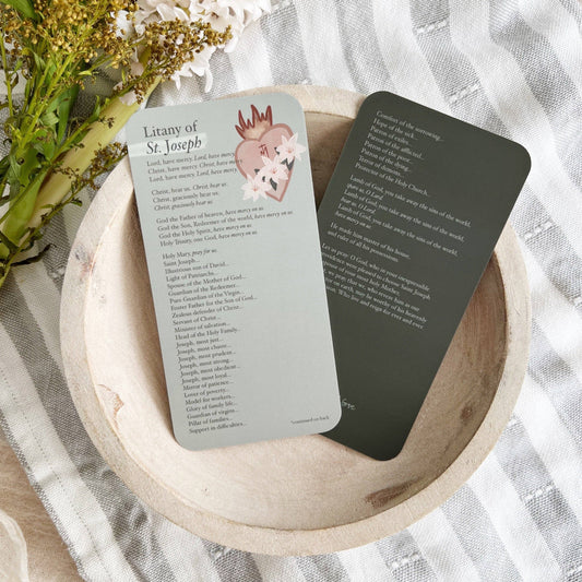 Litany of St. Joseph Prayer Card