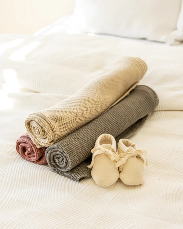 Knit Baby Blanket | Forest