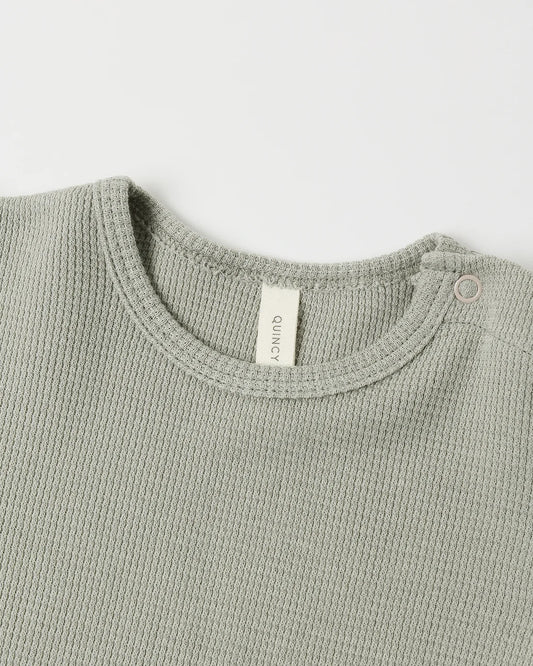 Waffle Long Sleeve Bodysuit | Laurel