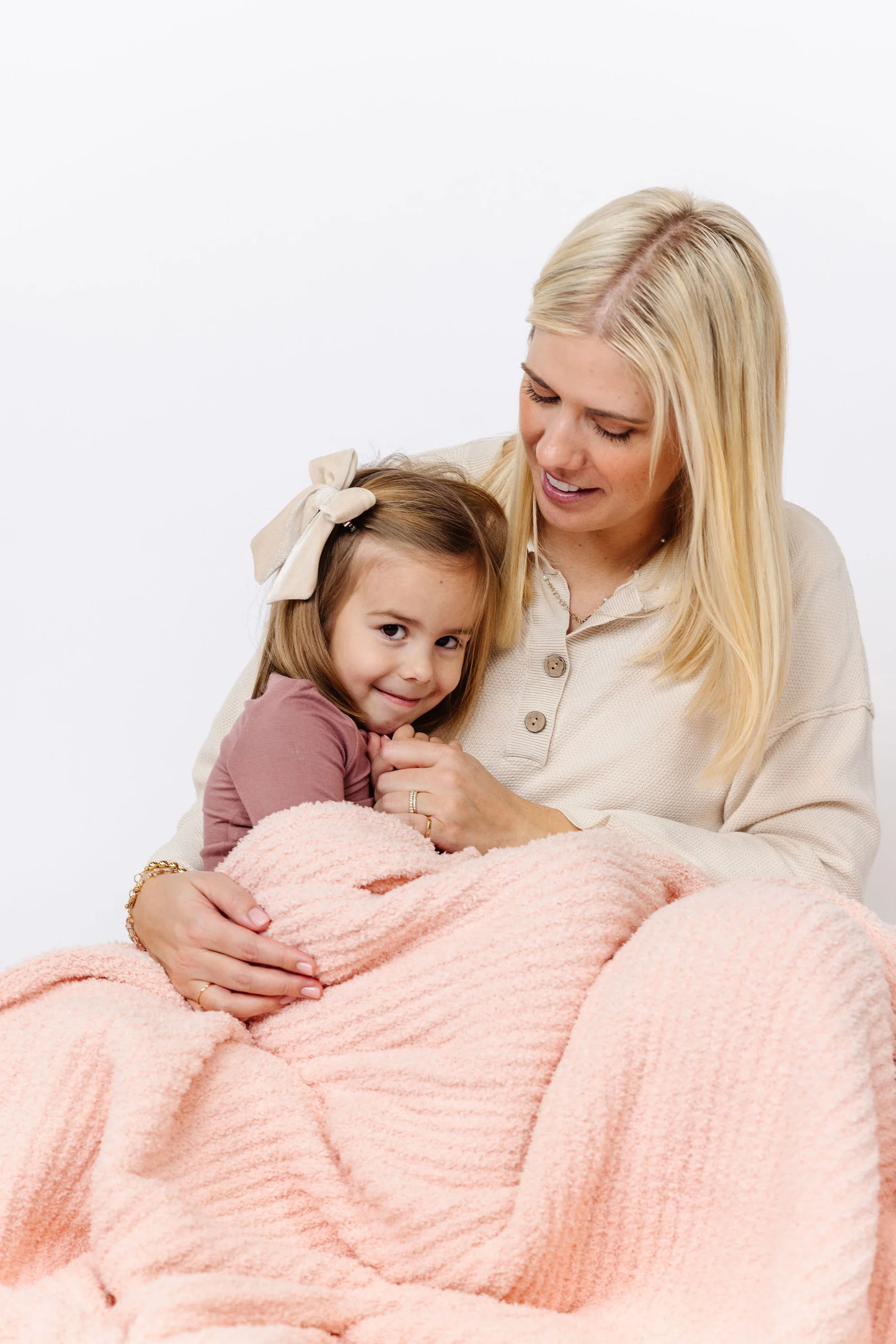 Chenille Blanket | Blush Pink