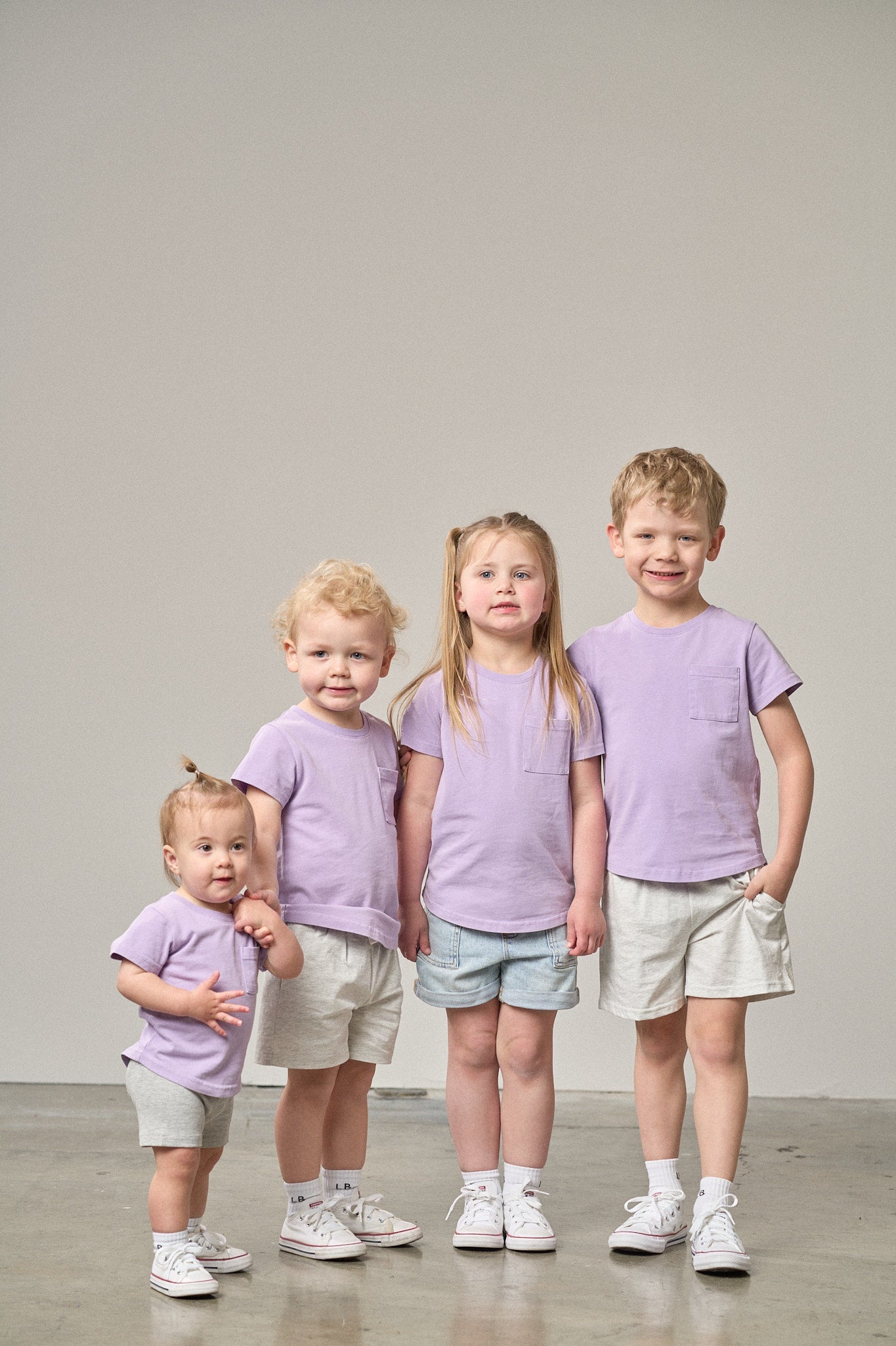 Acid Wash Pocket Tee | Purple