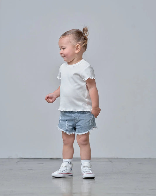Denim Shorties | Light Wash
