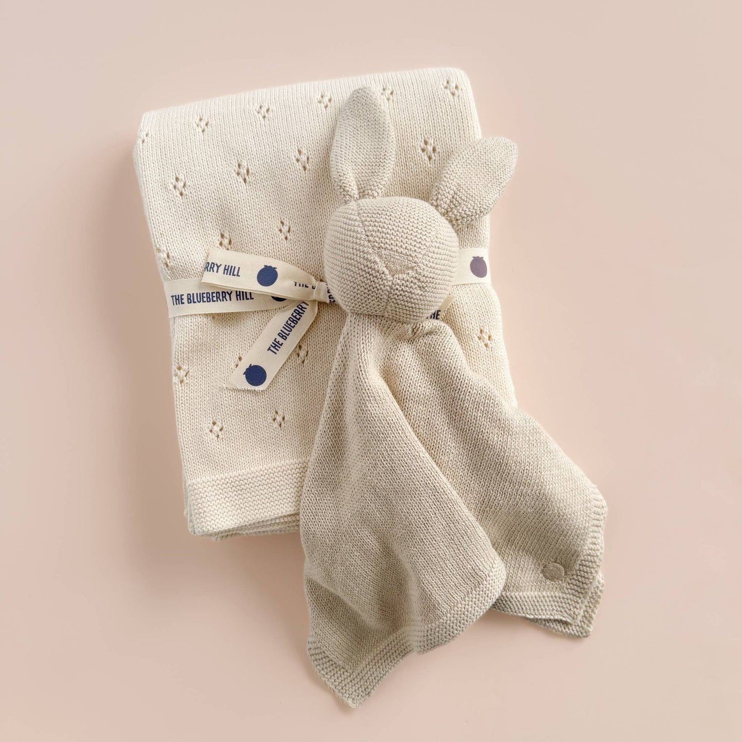 Organic Cotton Heirloom Pique Blanket | Cream