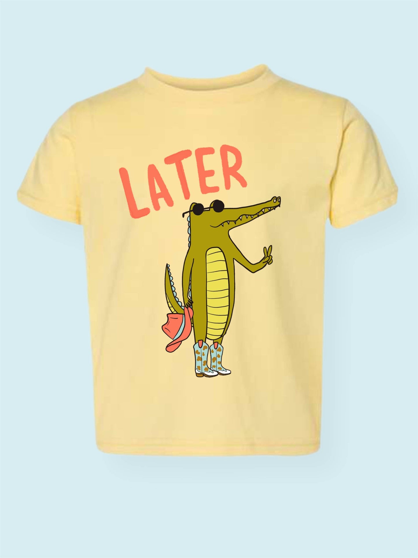 Later Gater Tee: Light Yellow