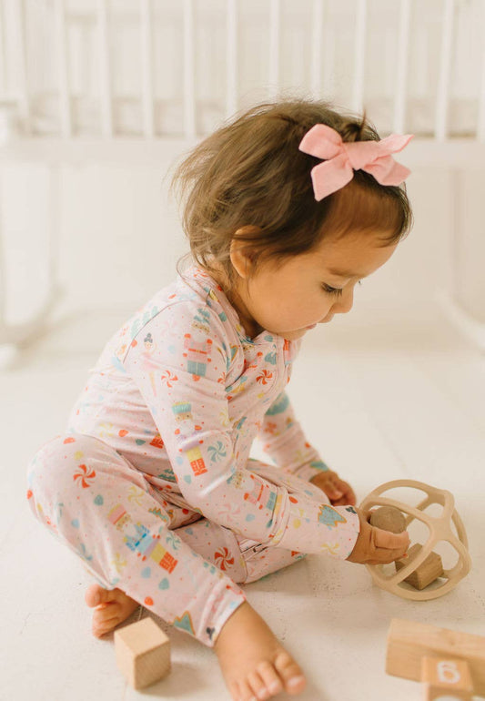 Bamboo Convertible Feet Zip Sleeper | Sugar Plum
