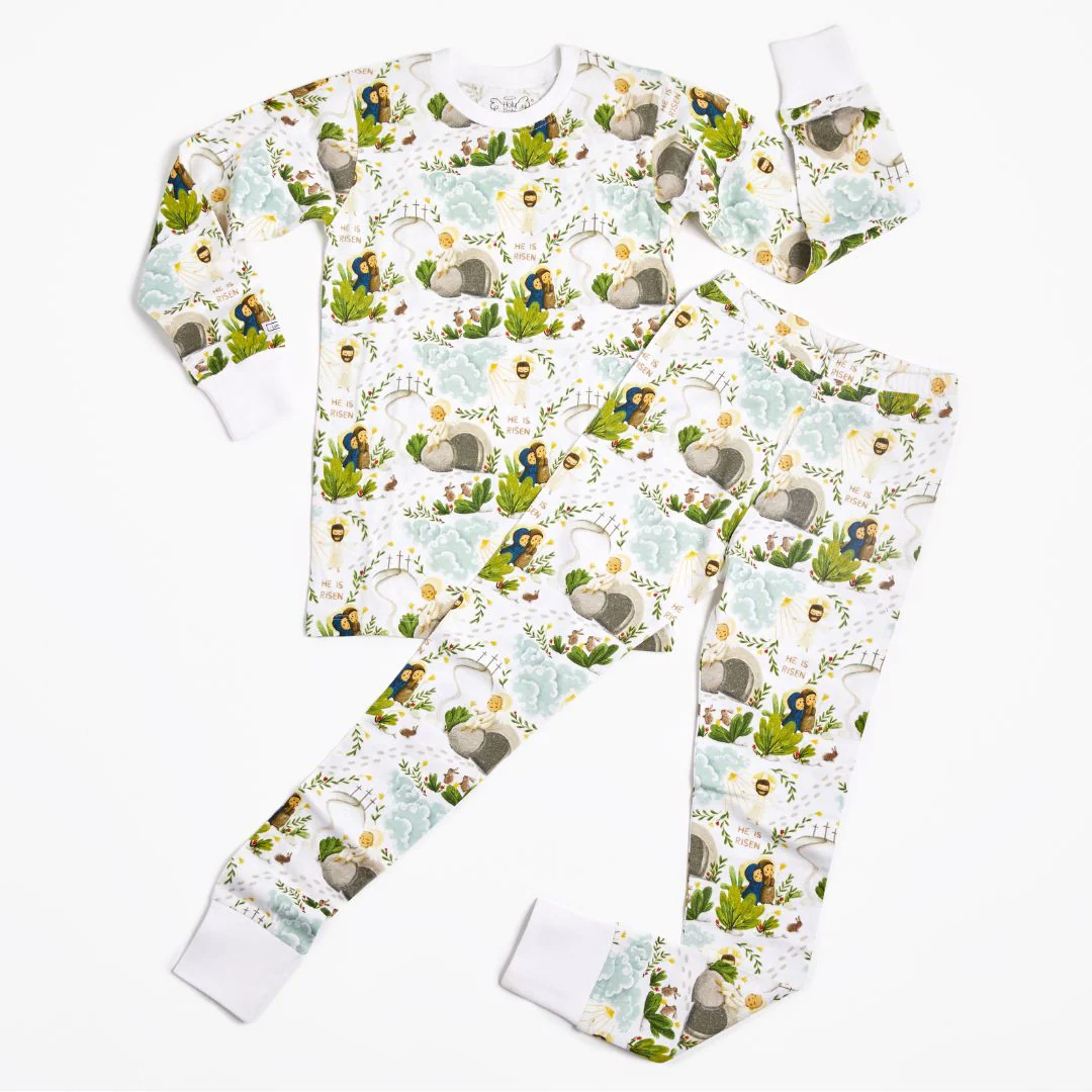 Easter PJ Long Sleeve Set | He Is Risen
