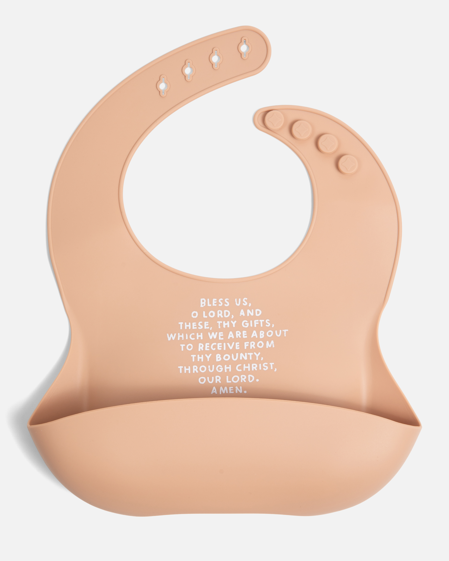 Meal Blessing Silicone Bib: Ube Purple