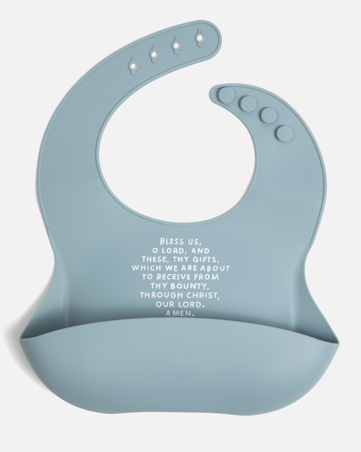 Meal Blessing Silicone Bib: Ube Purple