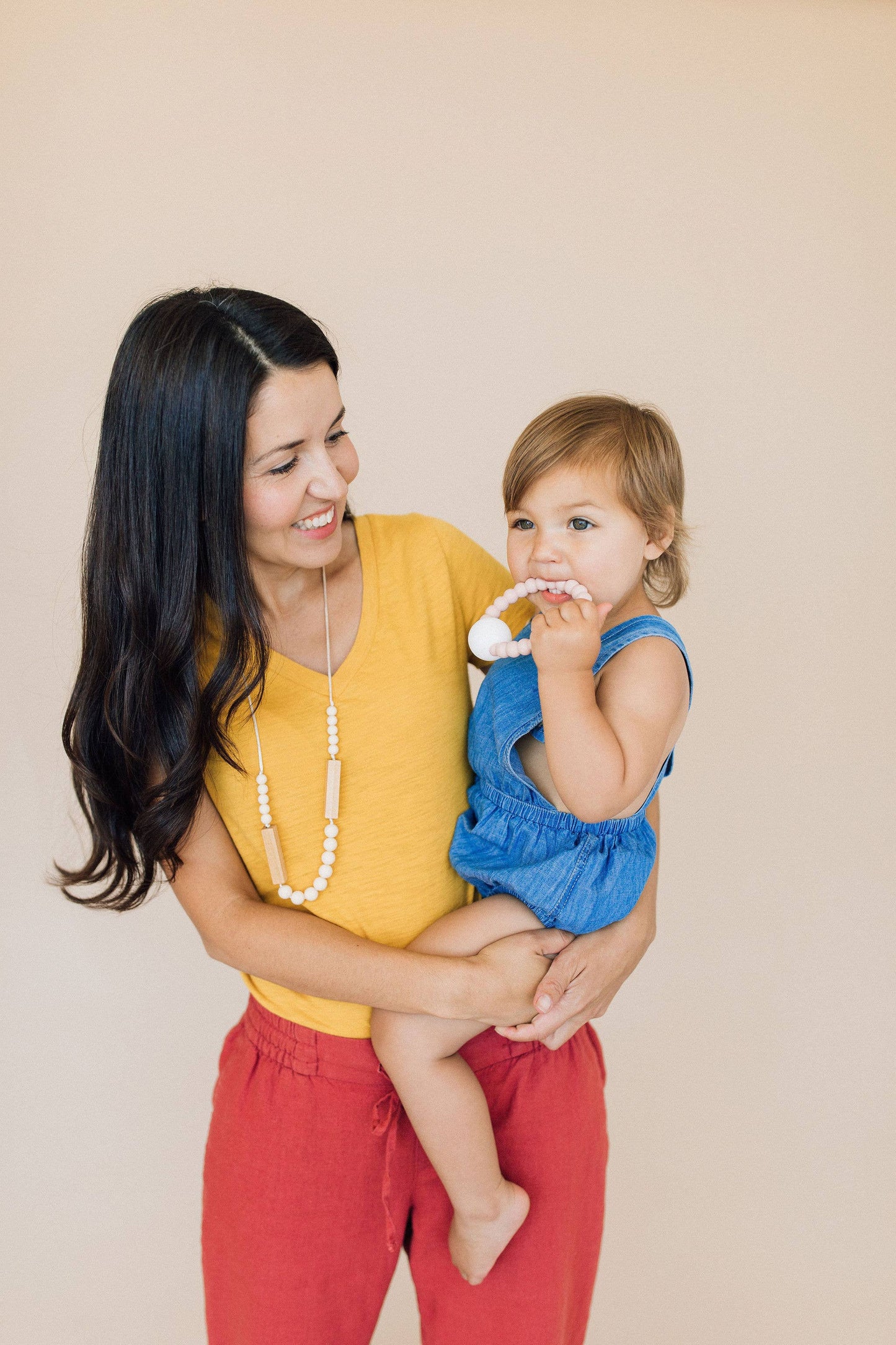 Teether Toy Rattle - Blush