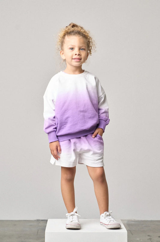 Ombre Sweatshort | Purple