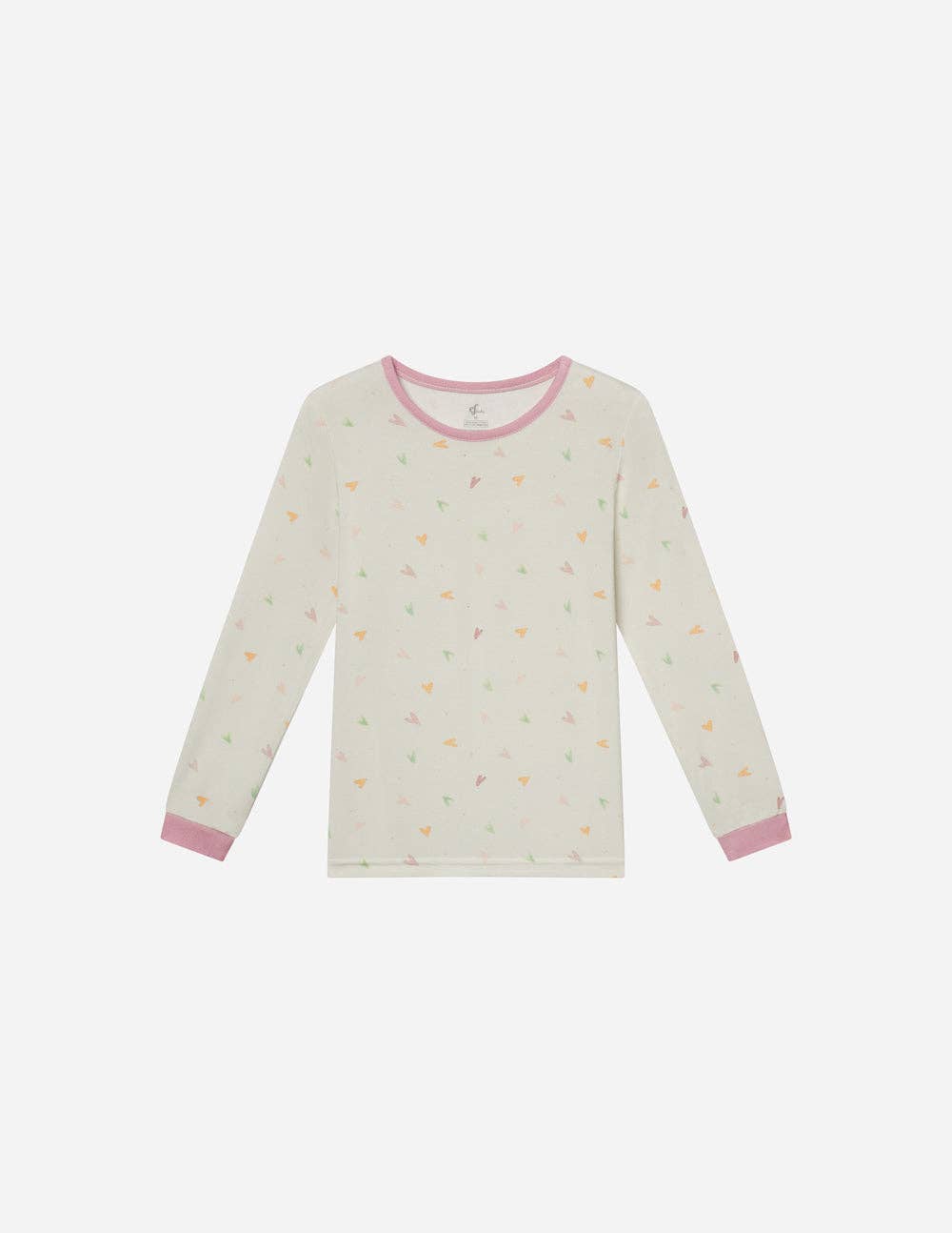 Bamboo Kids Pajama Set | Pastel Hearts