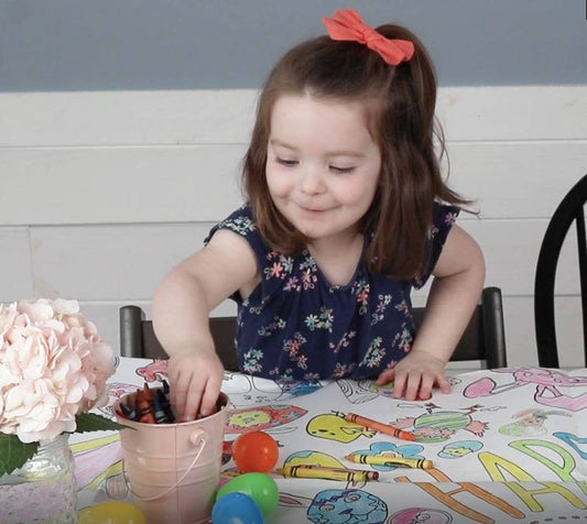 Easter Coloring Tablecloth Activity