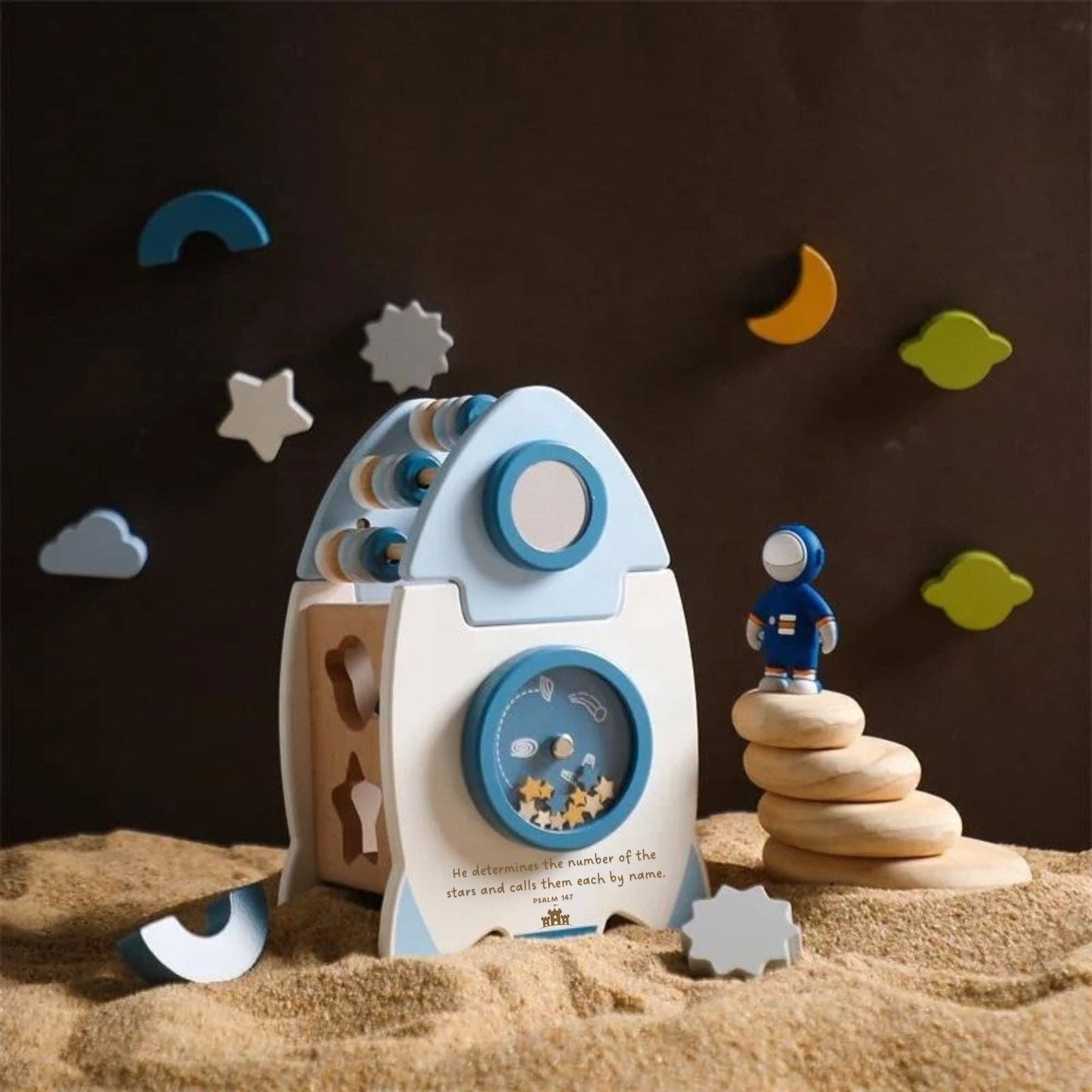 Galactic Glory Starship - Kids' Wood Toy