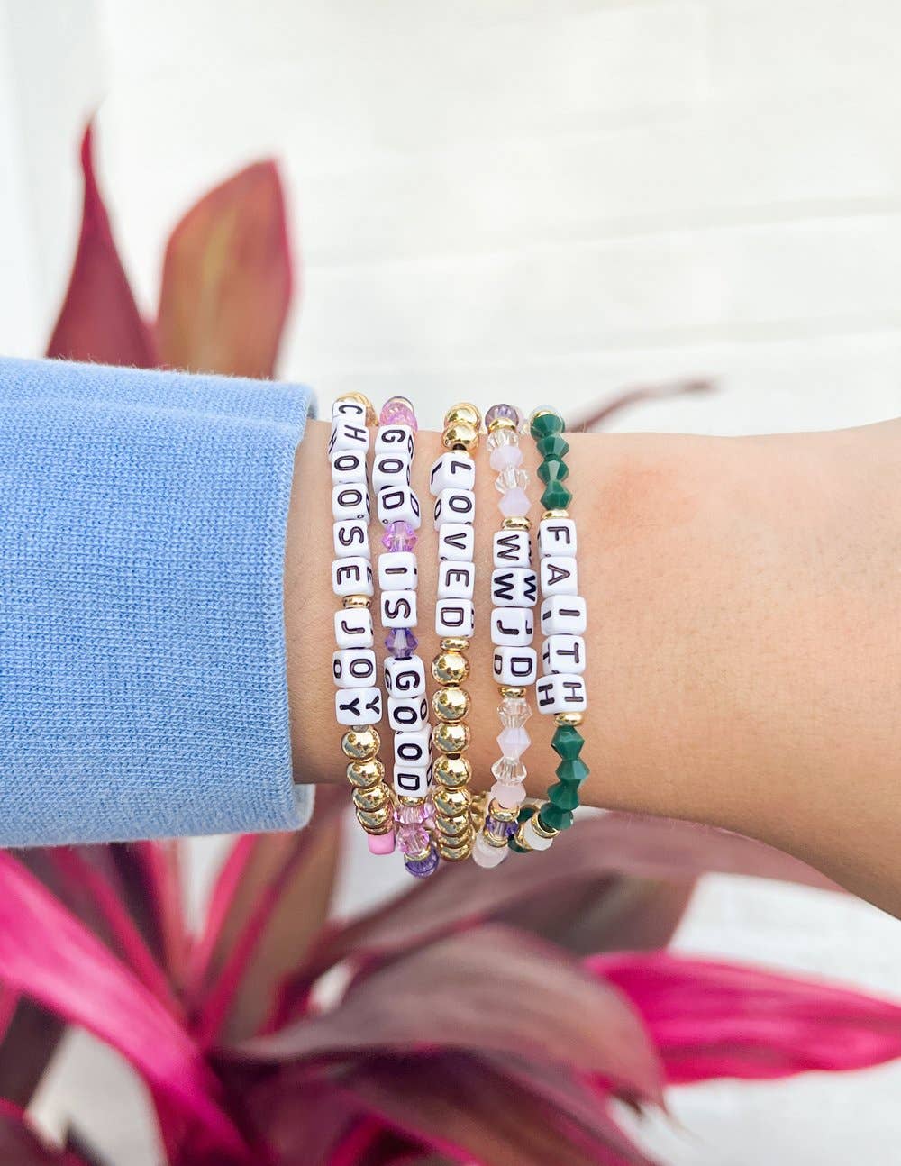 Choose Joy Letter Bracelet: Large