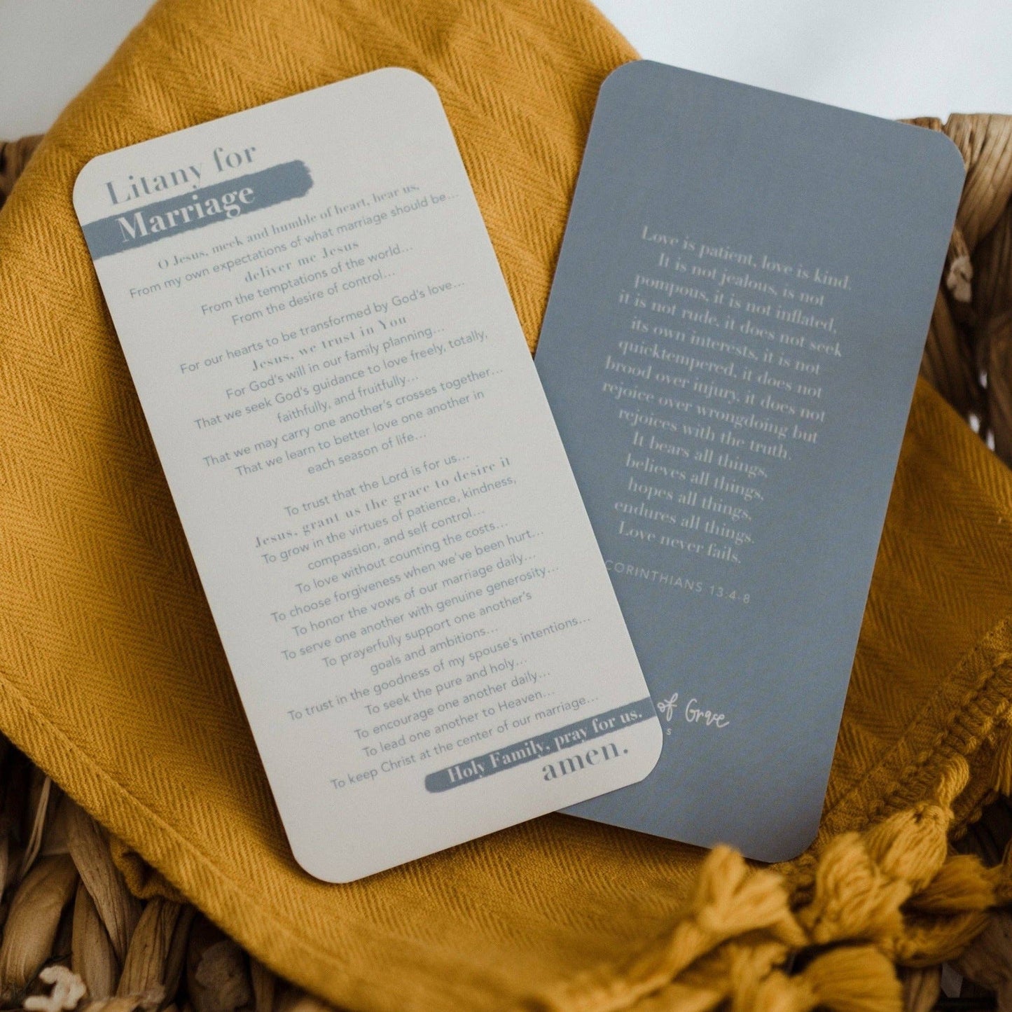 Litany for Marriage Prayer Card