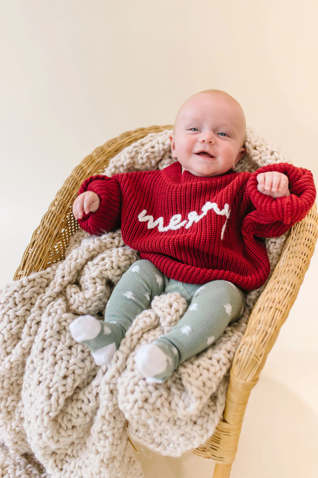 Sage + White Pine Tree Tights