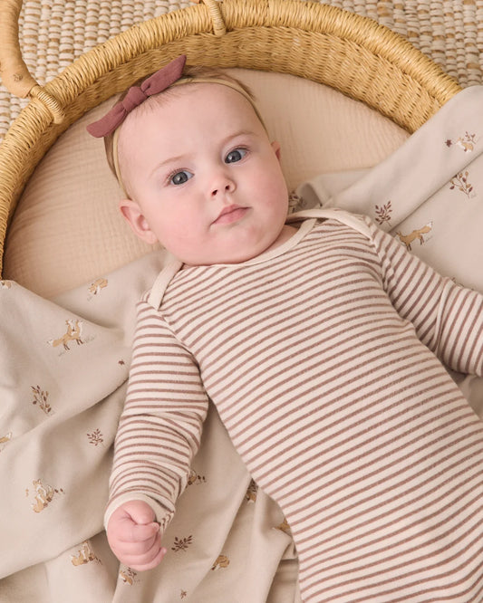 Little Knot Nylon Headband | Black Cherry