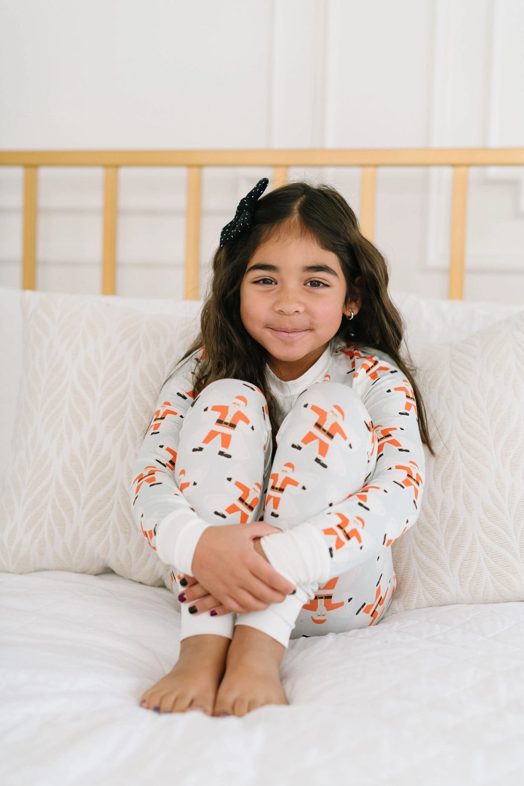 Kids Bamboo Pajama Set | Santa Angels