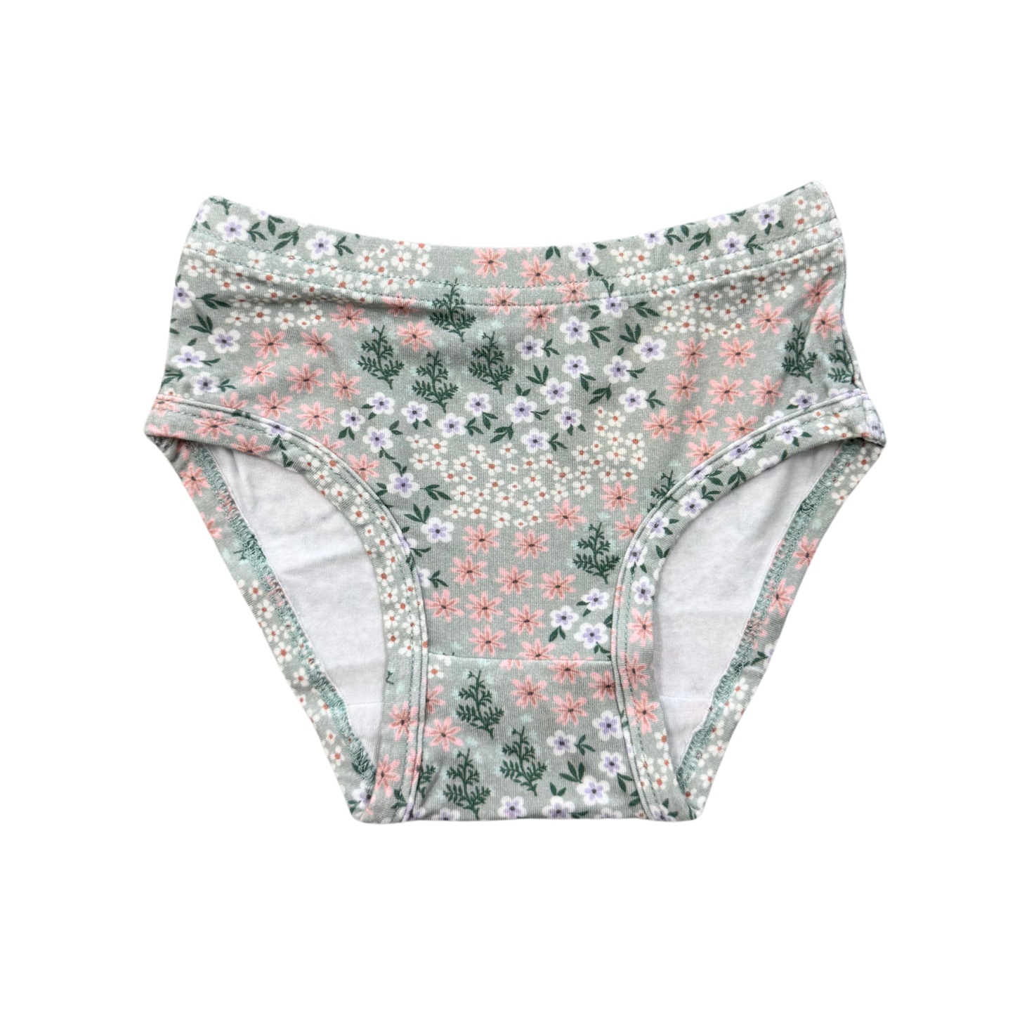 Bamboo Girl Underwear | Aqua Floral