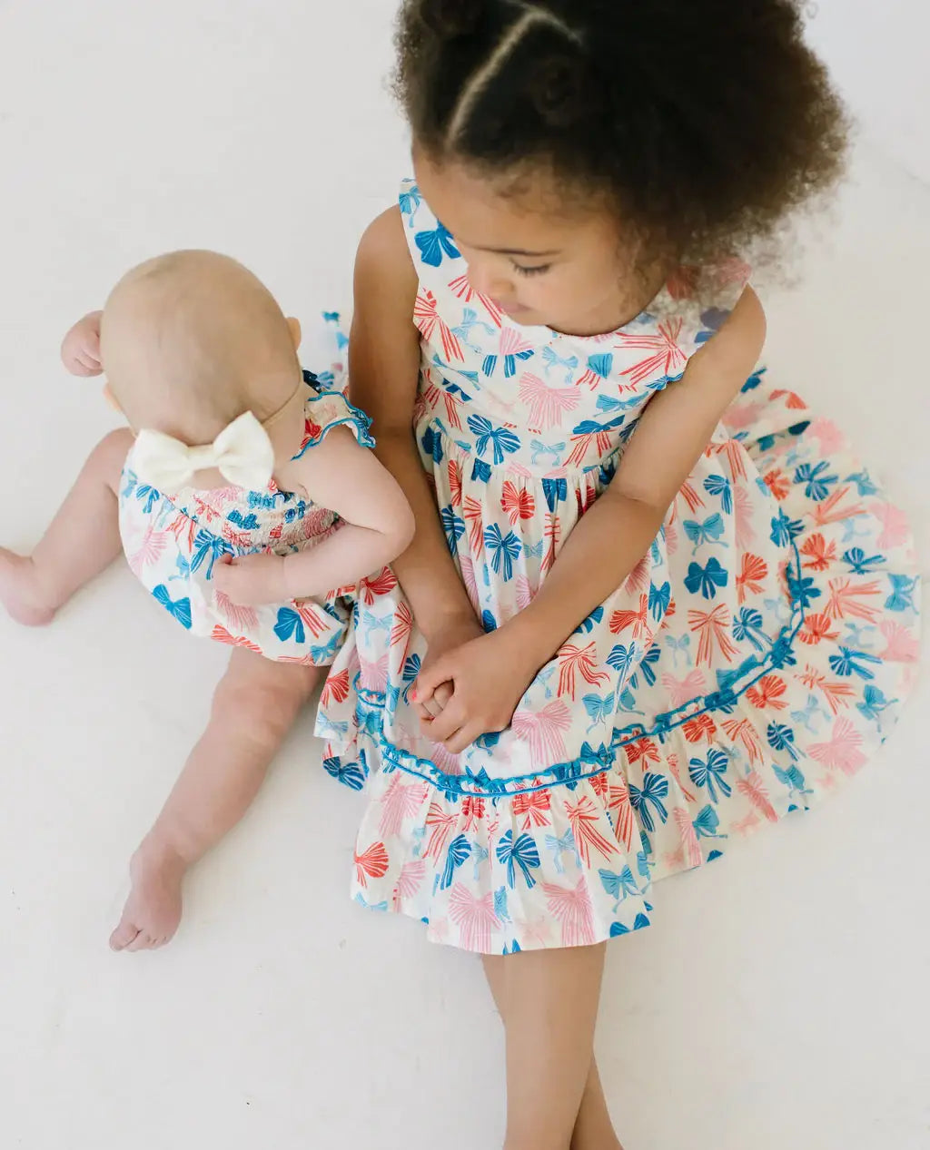 Maylen Poplin Bubble in Patriotic Bows