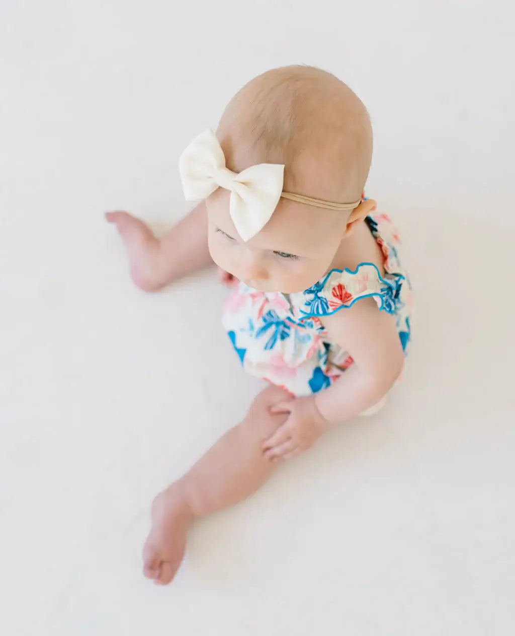 Maylen Poplin Bubble Romper | Patriotic Bows