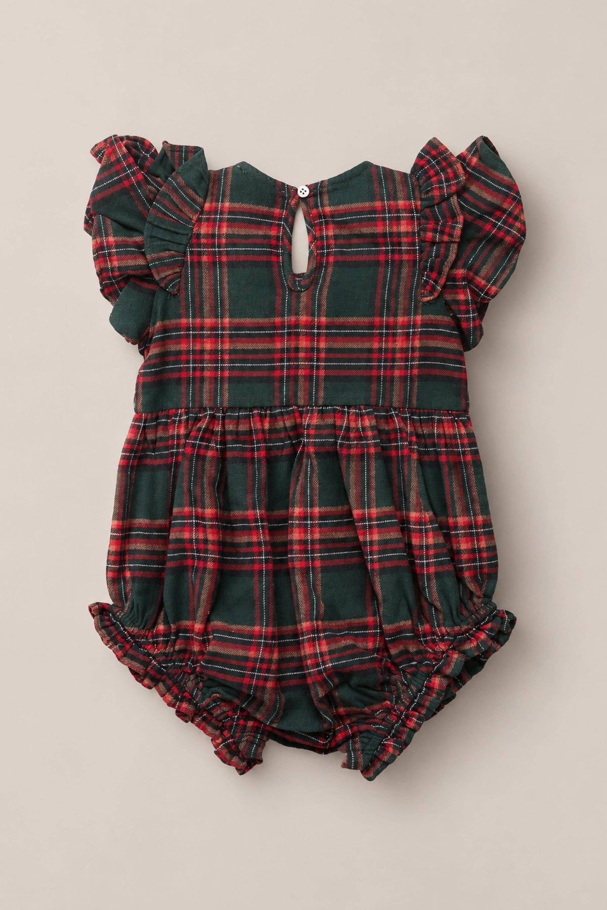 Hattie Romper | Evergreen Plaid